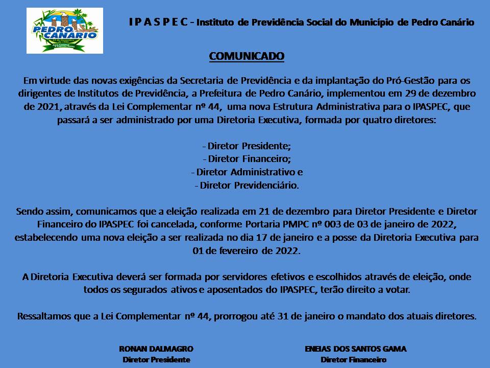 COMUNICADO