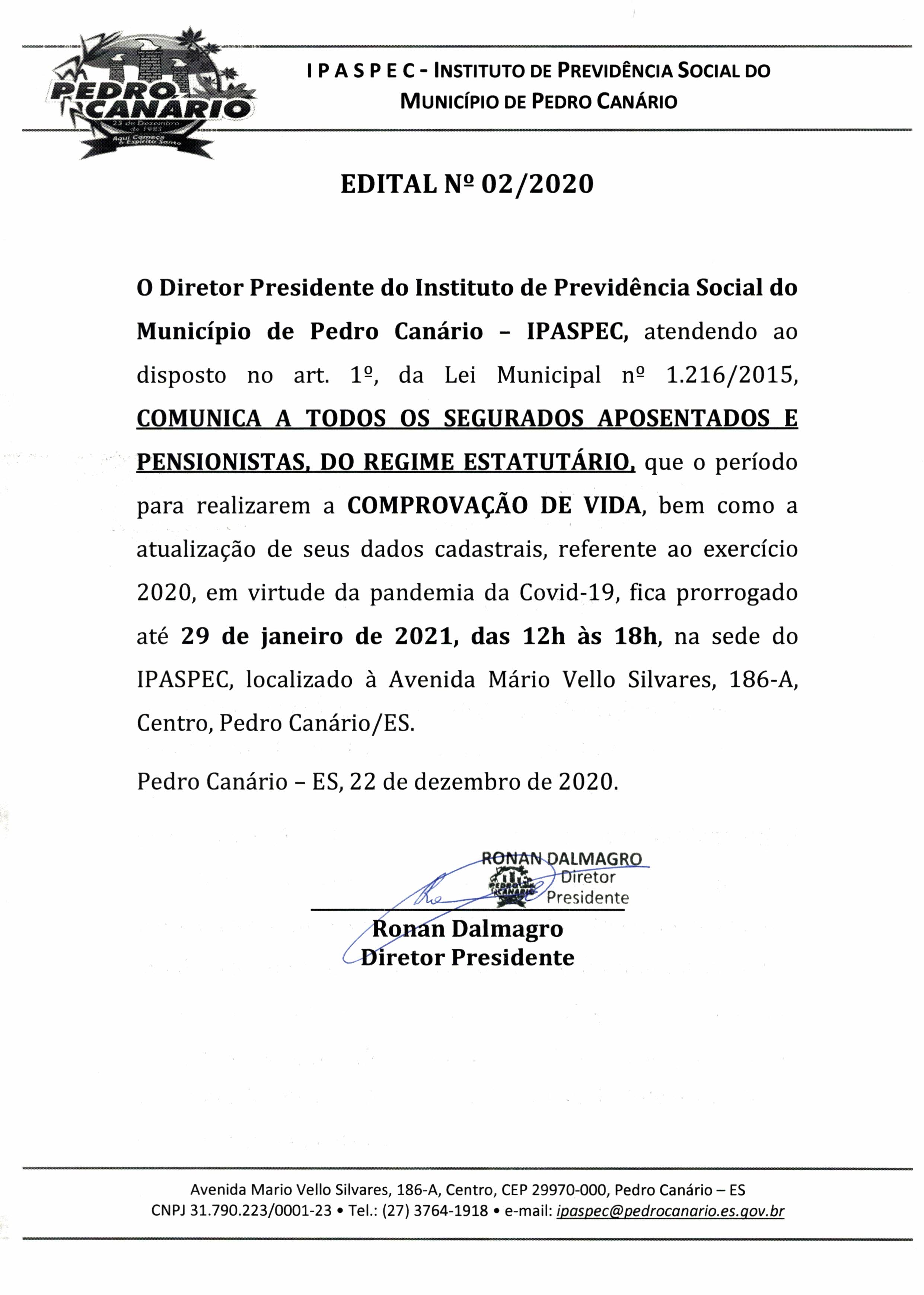 EDITAL Nº 02/2020